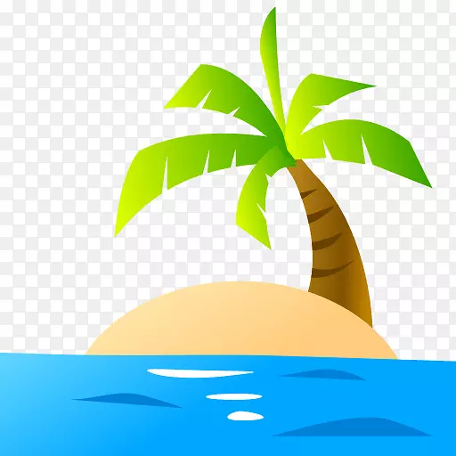 Emojipedia短信剪贴画-海岛