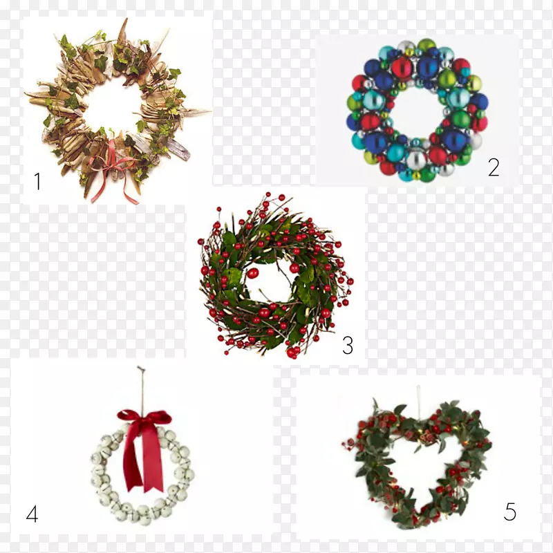 松木圣诞装饰品-花环