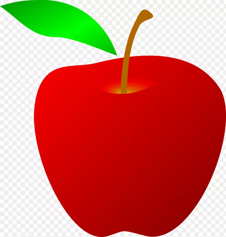 红苹果画夹艺术-苹果水果