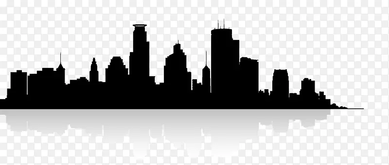 明尼阿波利斯天际线摄影-城市轮廓