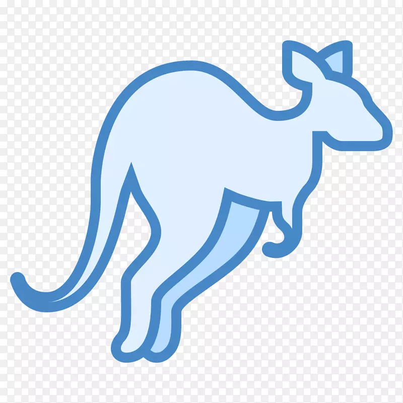 澳大利亚大袋鼠电脑图标剪贴画袋鼠