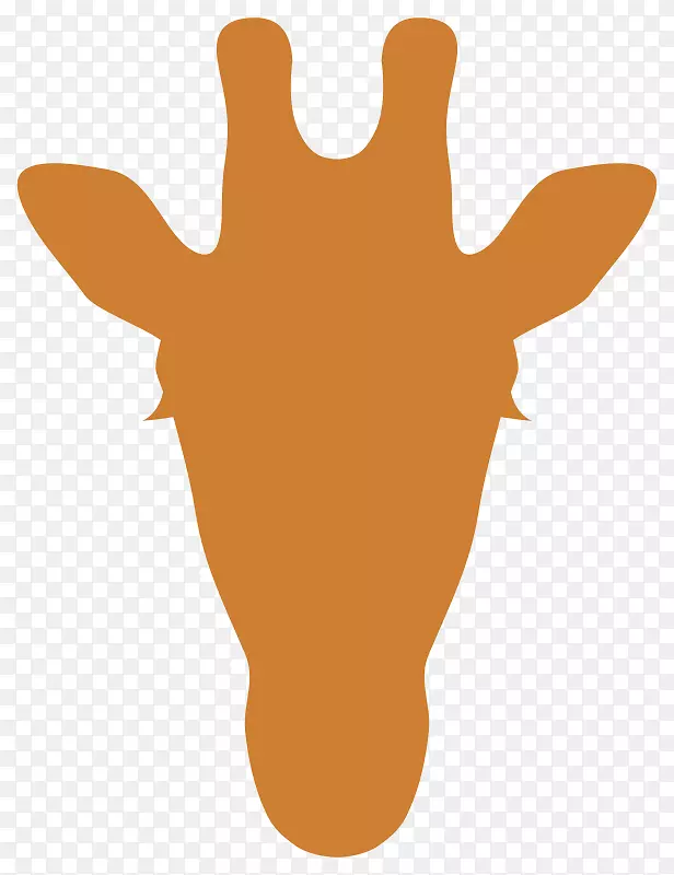 北方长颈鹿剪影电脑图标剪贴画长颈鹿