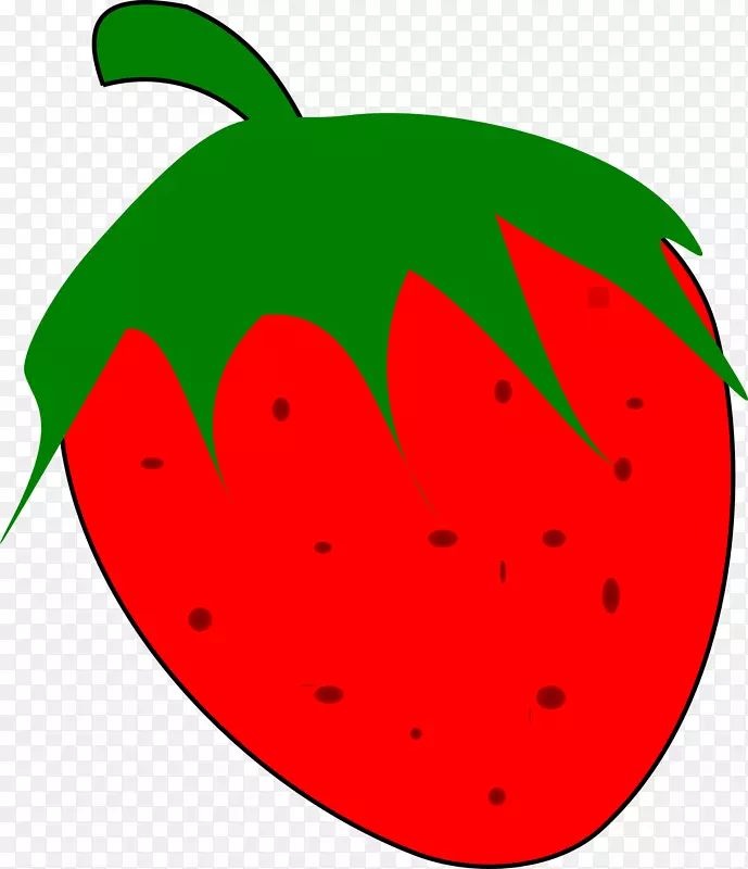 草莓冰沙水果剪贴画-草莓