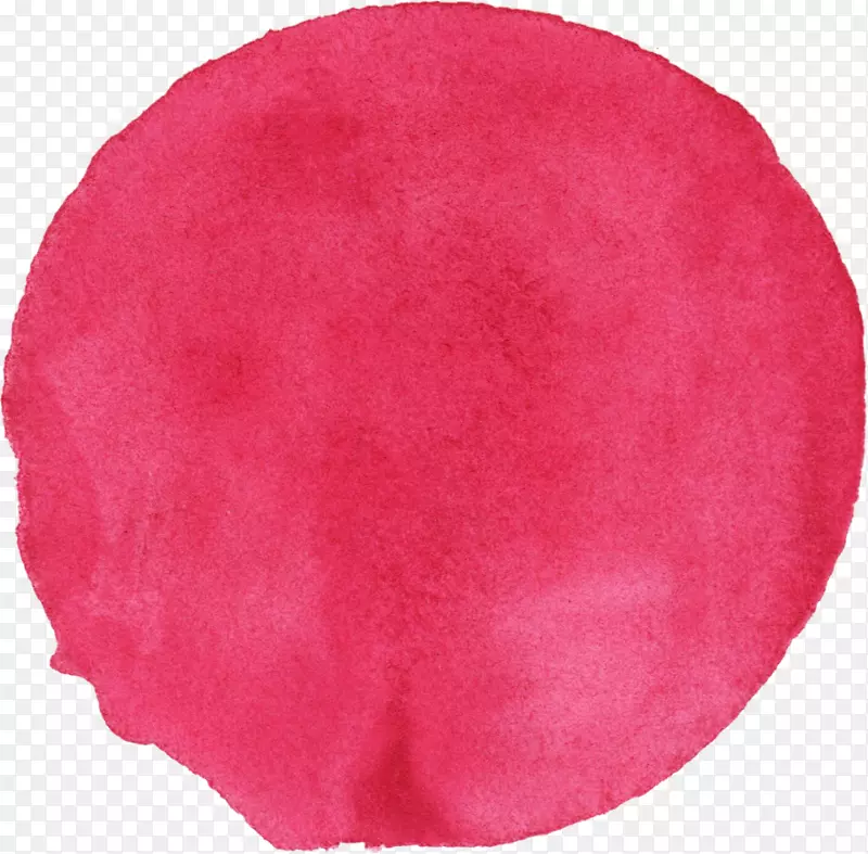 红粉色洋红栗色圆水彩