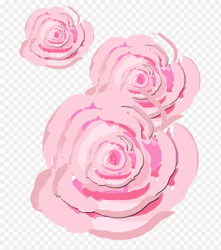 仙人掌玫瑰，破烂别致的花，粉红色