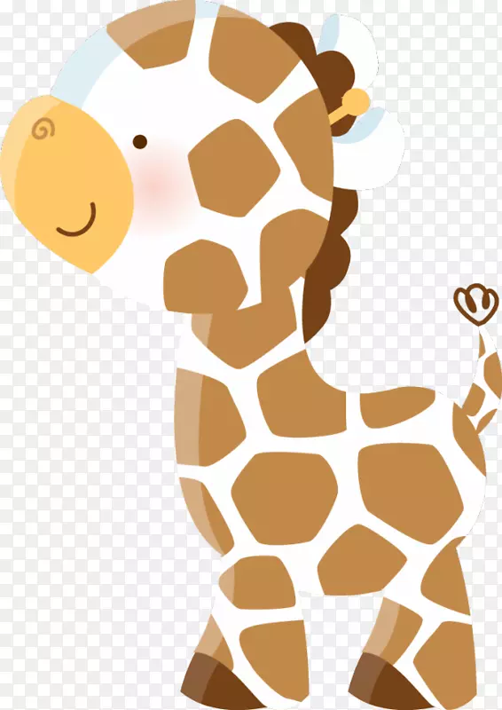 长颈鹿婴儿丛林动物壁饰狩猎婴儿水彩画动物