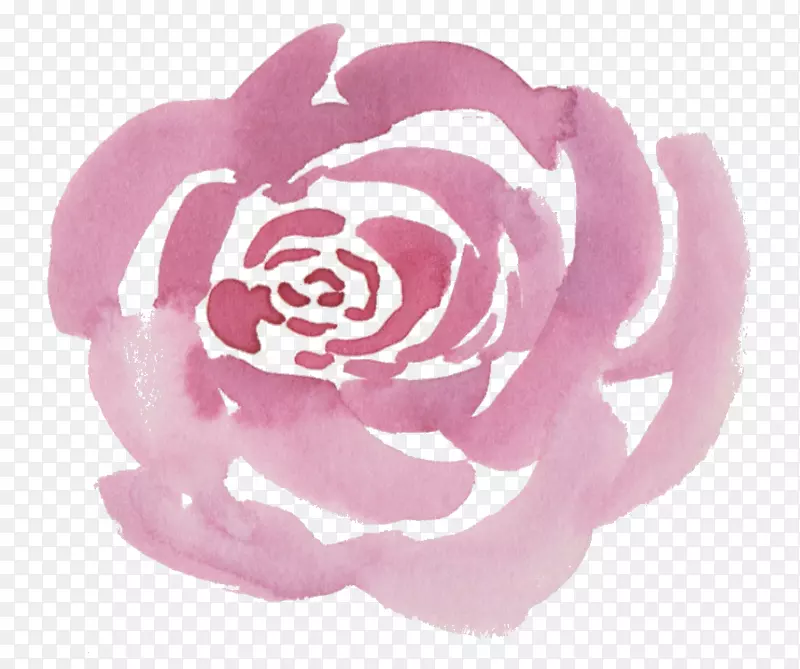 花蜈蚣玫瑰水彩画粉色剪贴画水彩画玫瑰
