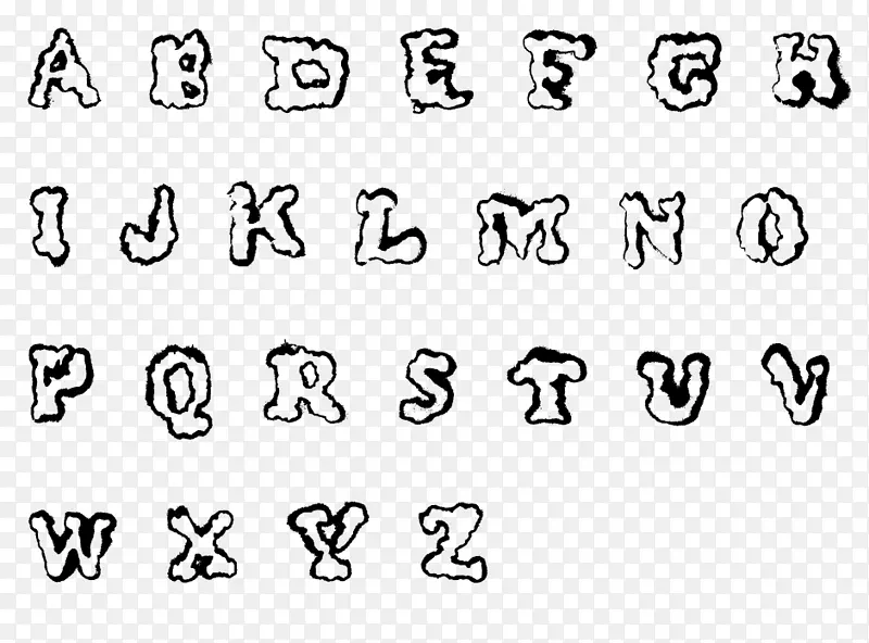黑白符号圆圈燃烧字母a png
