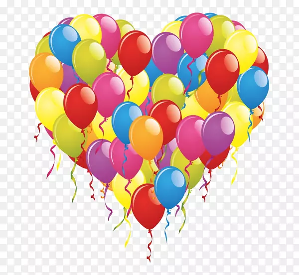 气球水彩画水果-Joyeux周年纪念