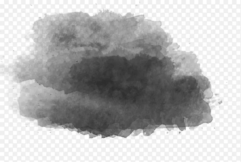 乌云黑白画片艺术-飓风