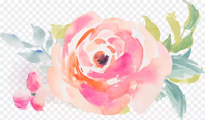 水彩画花卉皇室-免费水彩画玫瑰
