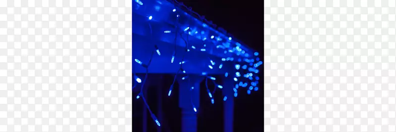 发光二极管蓝色照明圣诞灯冰柱