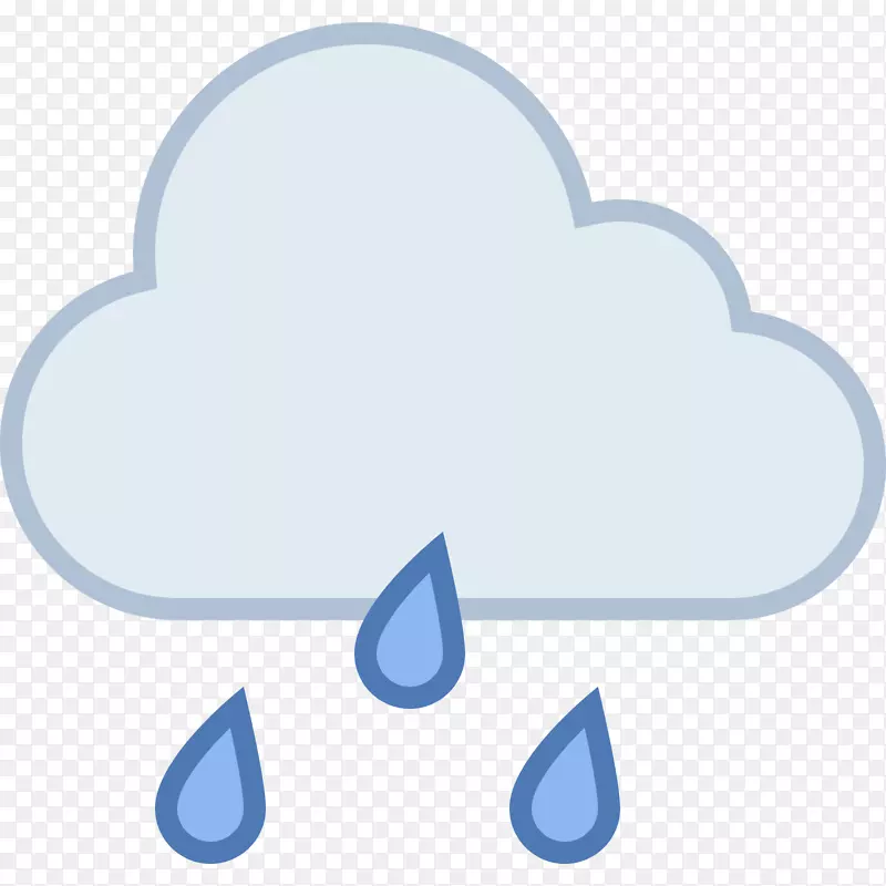 云雨电脑图标天气剪辑艺术-雨
