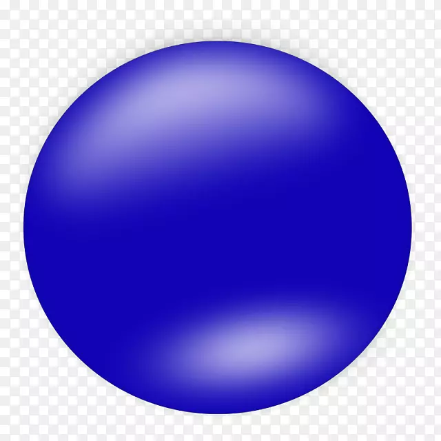 圆形蓝色球夹艺术-水