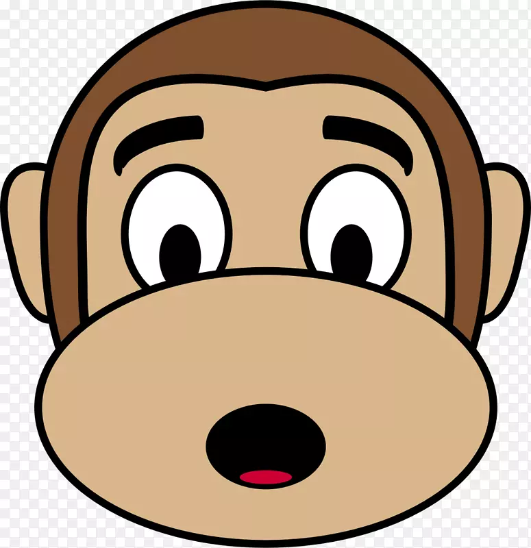 猿猴绘画剪贴画-大猩猩