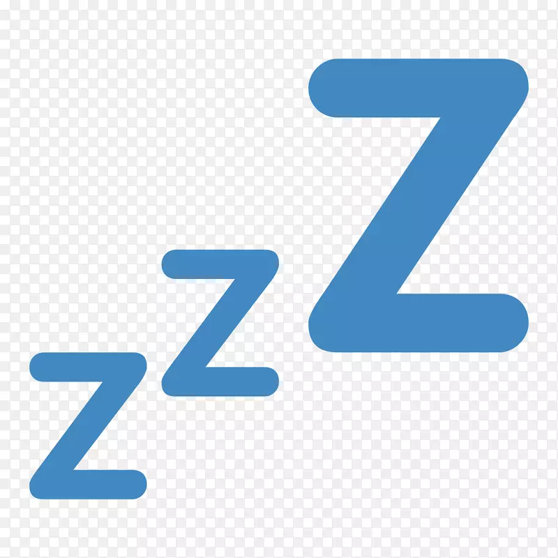 睡眠表情符号计算机图标.睡眠