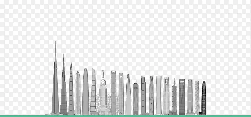 哈利法塔100座世界最高建筑，摩天大楼吉达塔-哈利法塔