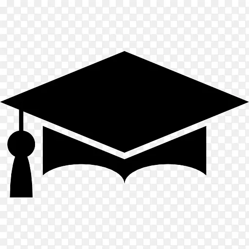 毕业典礼广场学术帽标志剪贴画-毕业典礼