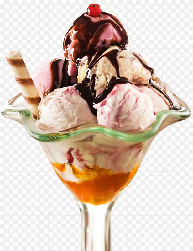 冰淇淋圣代冰淇淋馅冰淇淋