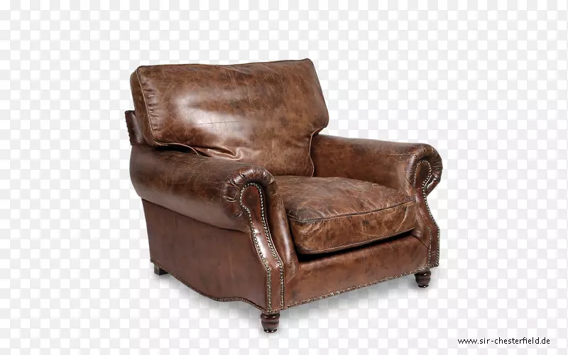Eames躺椅，沙发，皮革翼椅-雪茄