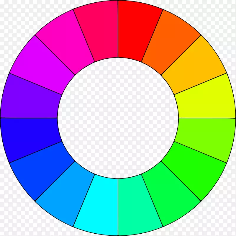 彩色轮式配色方案