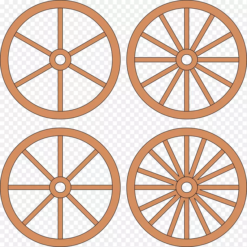 轮式马车-车轮