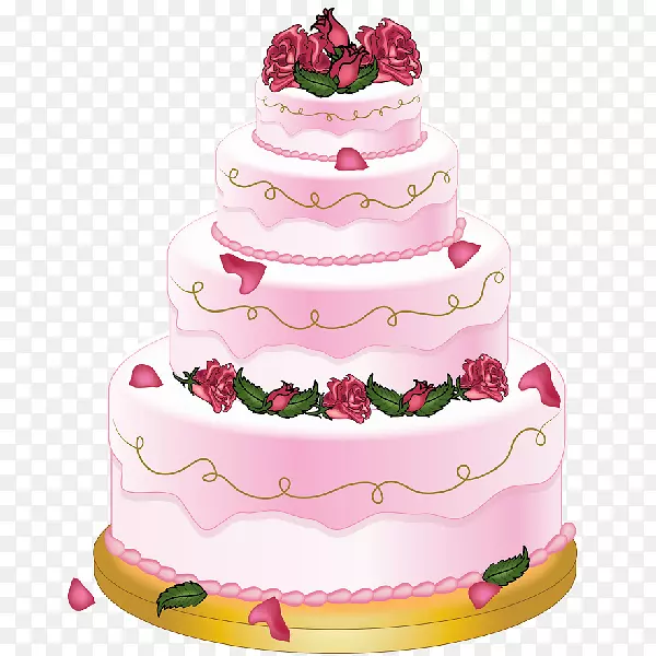 婚礼蛋糕层蛋糕生日蛋糕和纸杯蛋糕剪贴画婚礼蛋糕