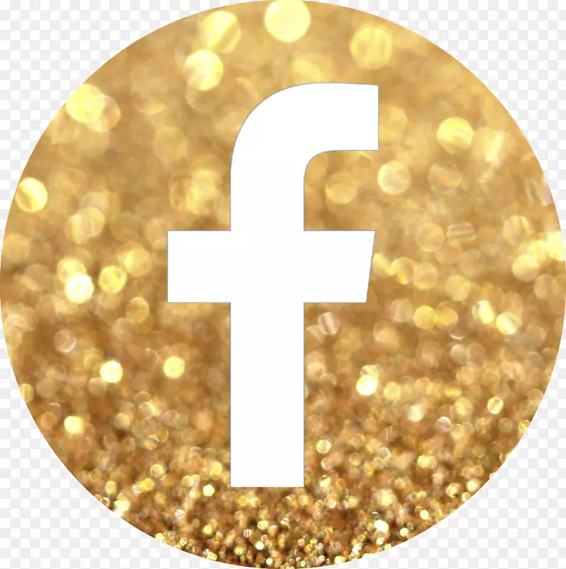 社交媒体facebook电脑图标社交网络服务-黄金闪闪发光