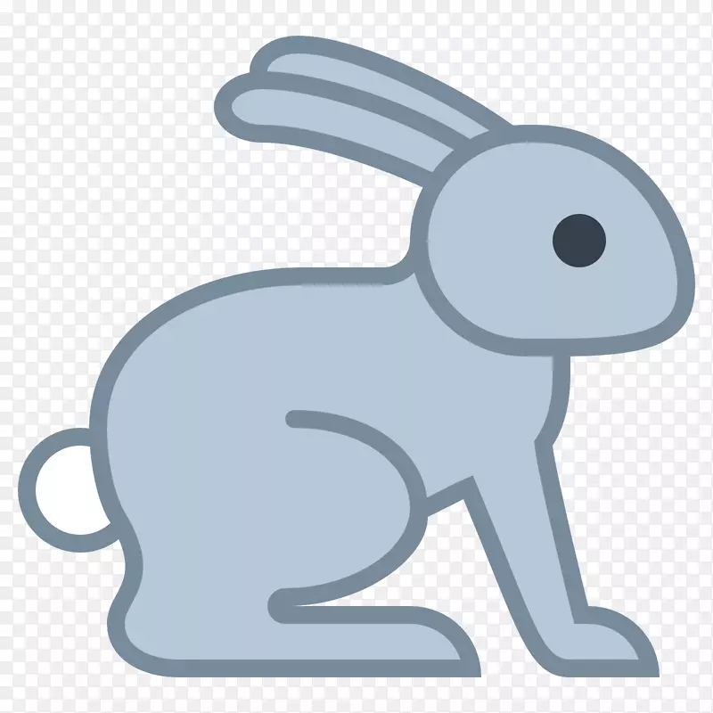 复活节兔子跑到最后自由饲养兔子动物世界-兔子