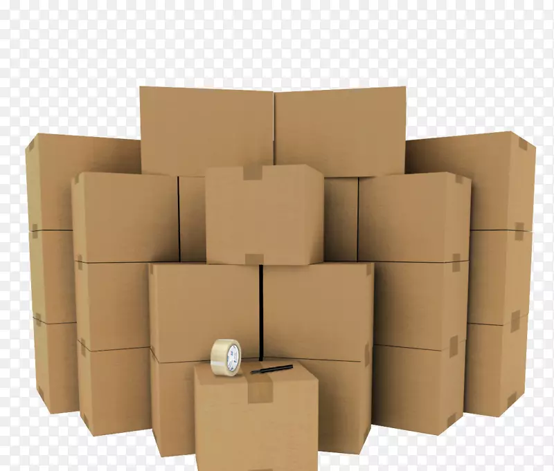 搬运机胶带纸箱包装和标签.包装