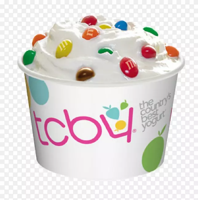 冰淇淋冷冻酸奶红天鹅绒蛋糕TCBY-酸奶