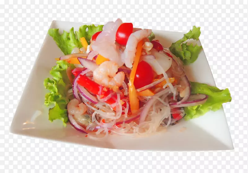 Carpaccio生鱼片，主厨色拉，章鱼，泰国菜-色拉