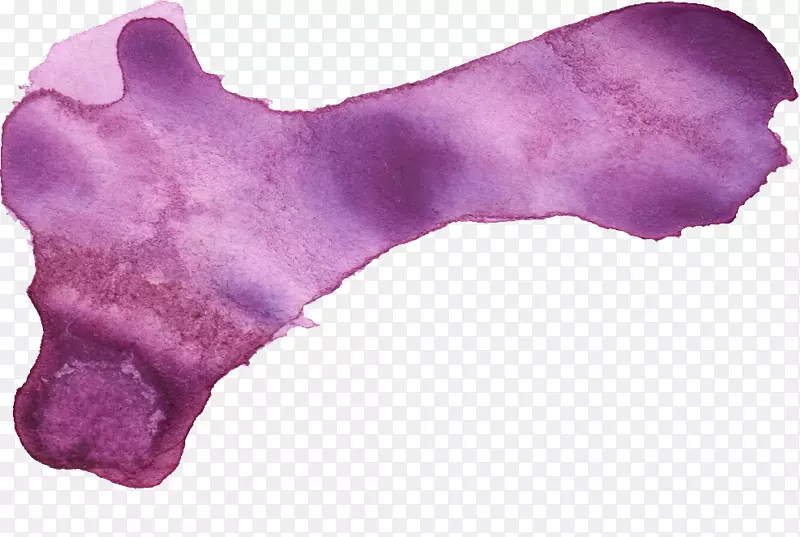 紫丁香水彩画-紫色
