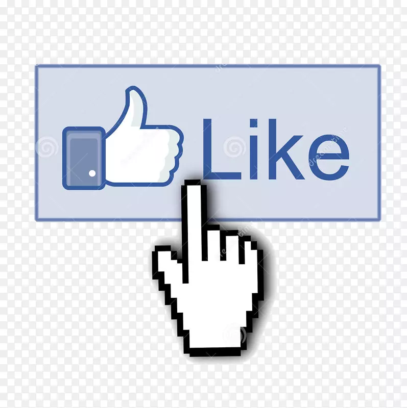 Facebook喜欢按钮拇指信号博客