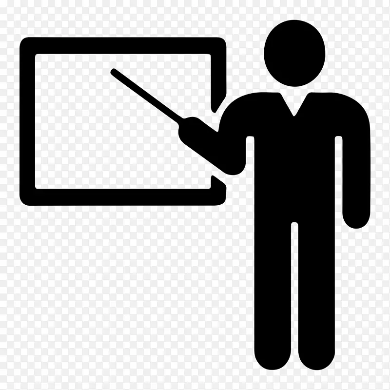 教师电脑图标学生教育黑板-教师