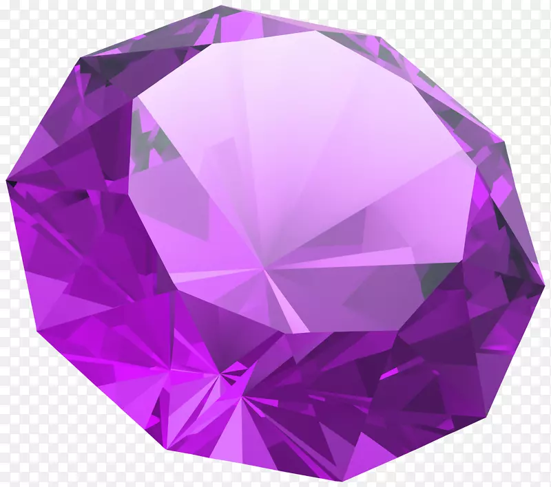 蓝宝石钻石剪贴画-紫色