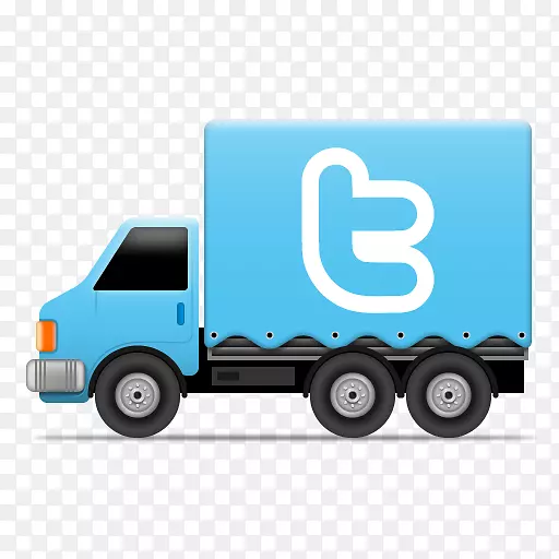 社交媒体电脑图标卡车