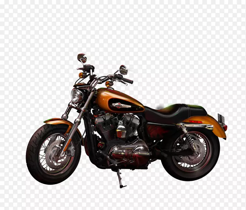 哈雷-戴维森运动型定制摩托车软尾-哈雷