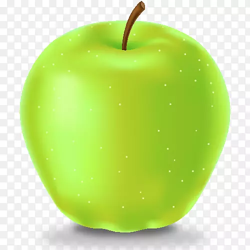 苹果电脑图标食品绿色苹果