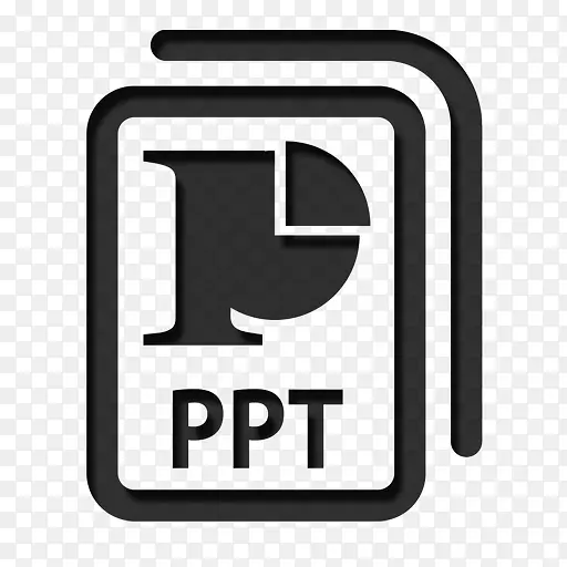 ppt microsoft powerpoint计算机图标-演示文稿