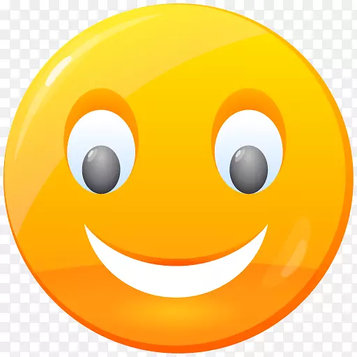 社交媒体电脑图标笑脸表情-微笑