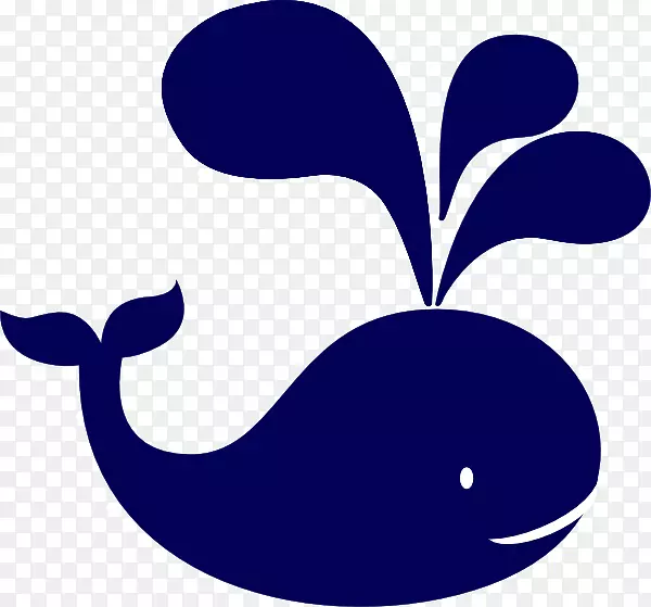 蓝鲸海军蓝剪贴画鲸鱼