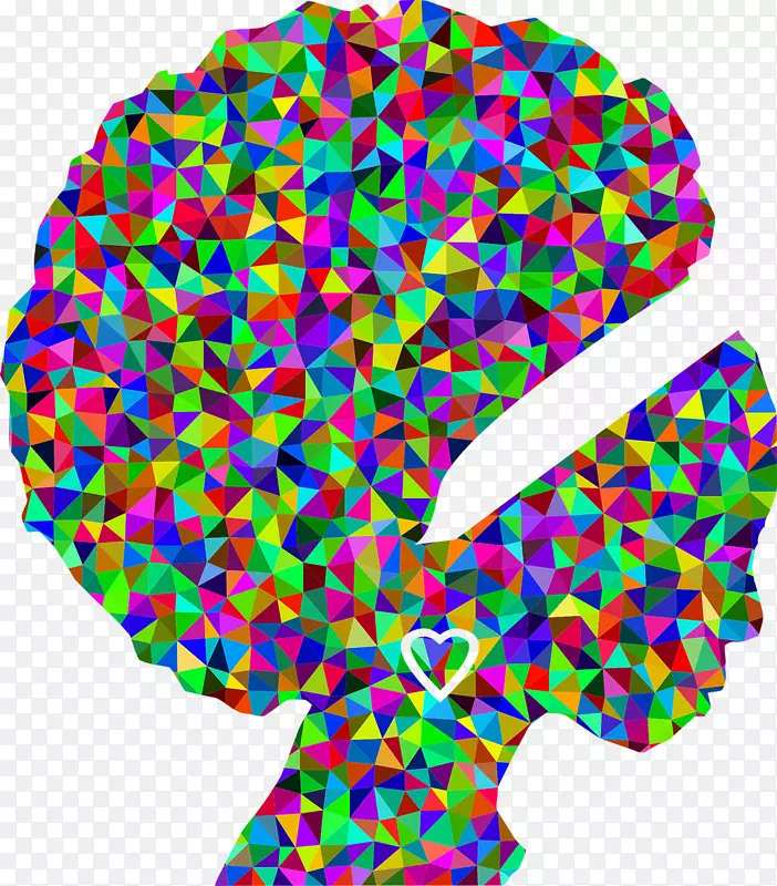 人类大脑皮层剪贴画-五颜六色
