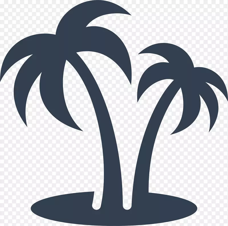 计算机图标槟榔科符号剪贴画椰子树