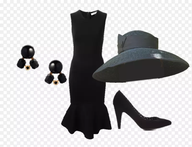 奥黛丽·赫本·霍莉·戈利的黑色纪梵希礼服-蒂凡尼的帽子项链早餐