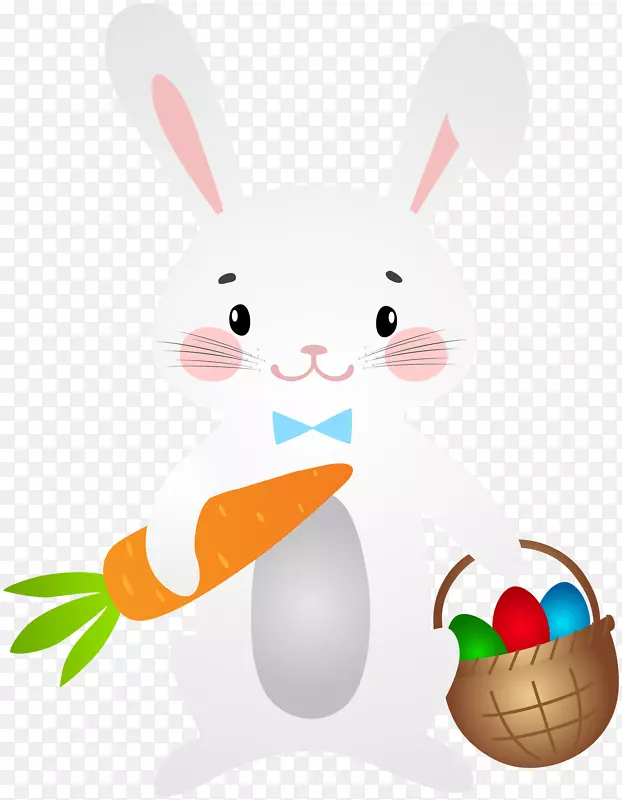 复活节兔子家庭兔夹艺术-复活节兔子