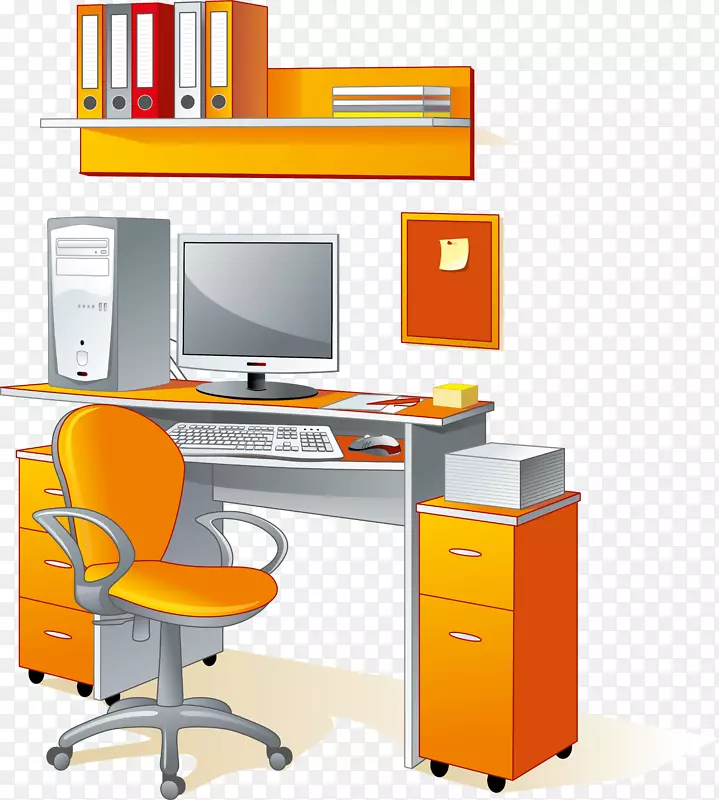 办公椅、办公用品-书桌