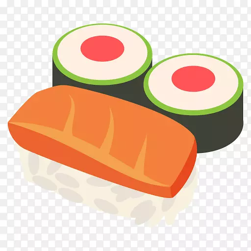 寿司T恤亚洲料理表情符号贴纸-食物