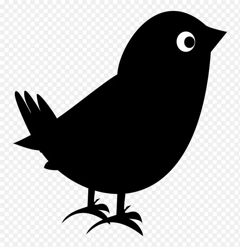 黑鸟冒险常见的黑鸟剪贴画-鸟的轮廓