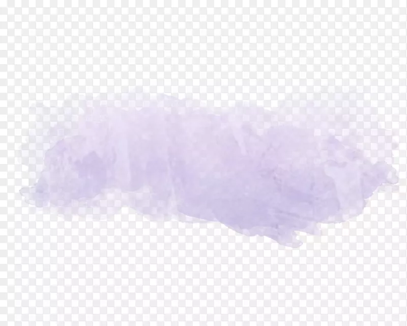 紫紫丁香薰衣草-水彩画